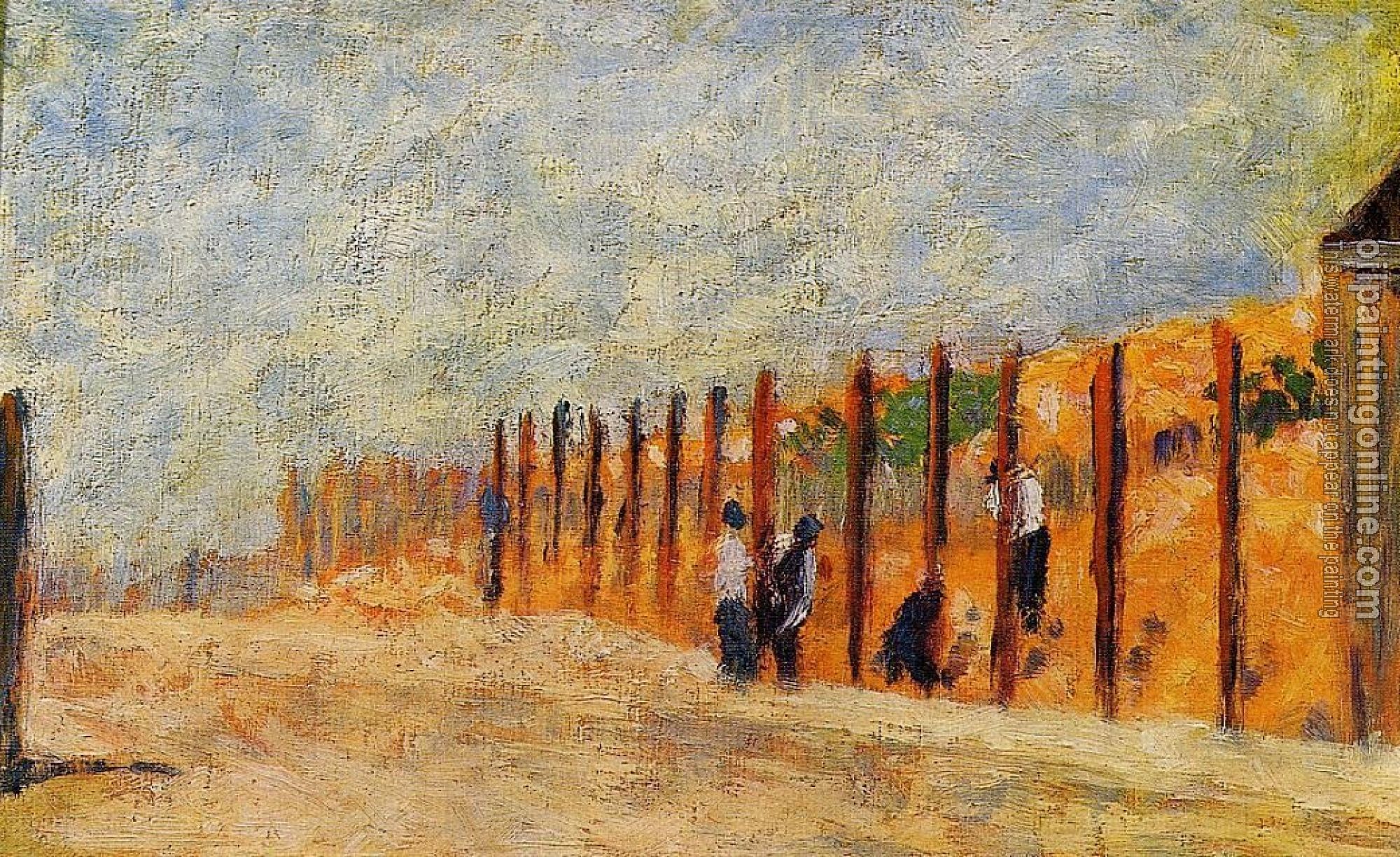 Seurat, Georges - Peasants Driving Stakes